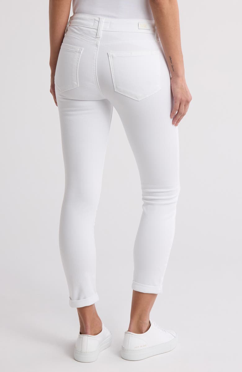PAIGE Kylie Cropped Skinny Jeans, Alternate, color, Optic White