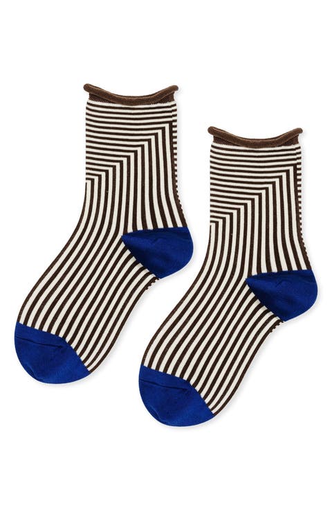 Corbusier Stripe Crew Socks