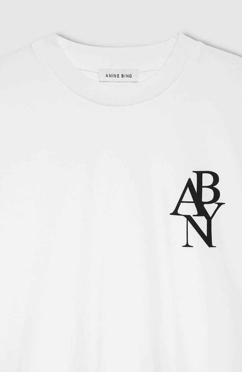 ANINE BING Walker Tee, Alternate, color, Ivory
