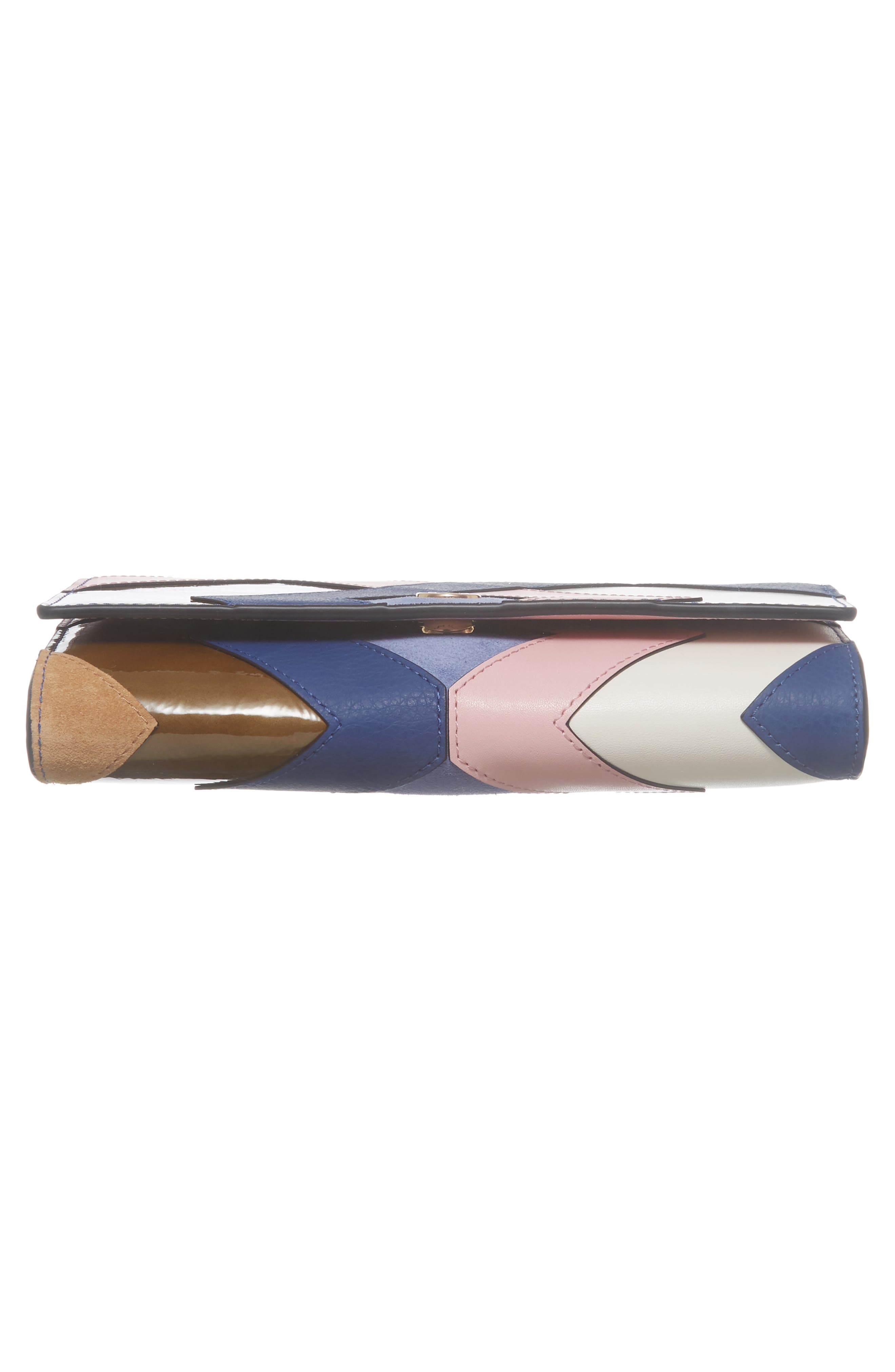 Robinson Colorblock Leather Wallet on a Chain, Alternate, color, MULTI