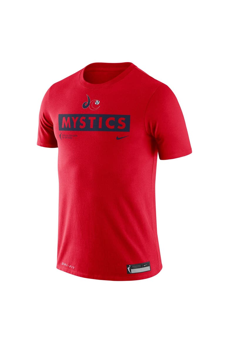 Red Washington Mystics Practice T-Shirt, Alternate, color, Red