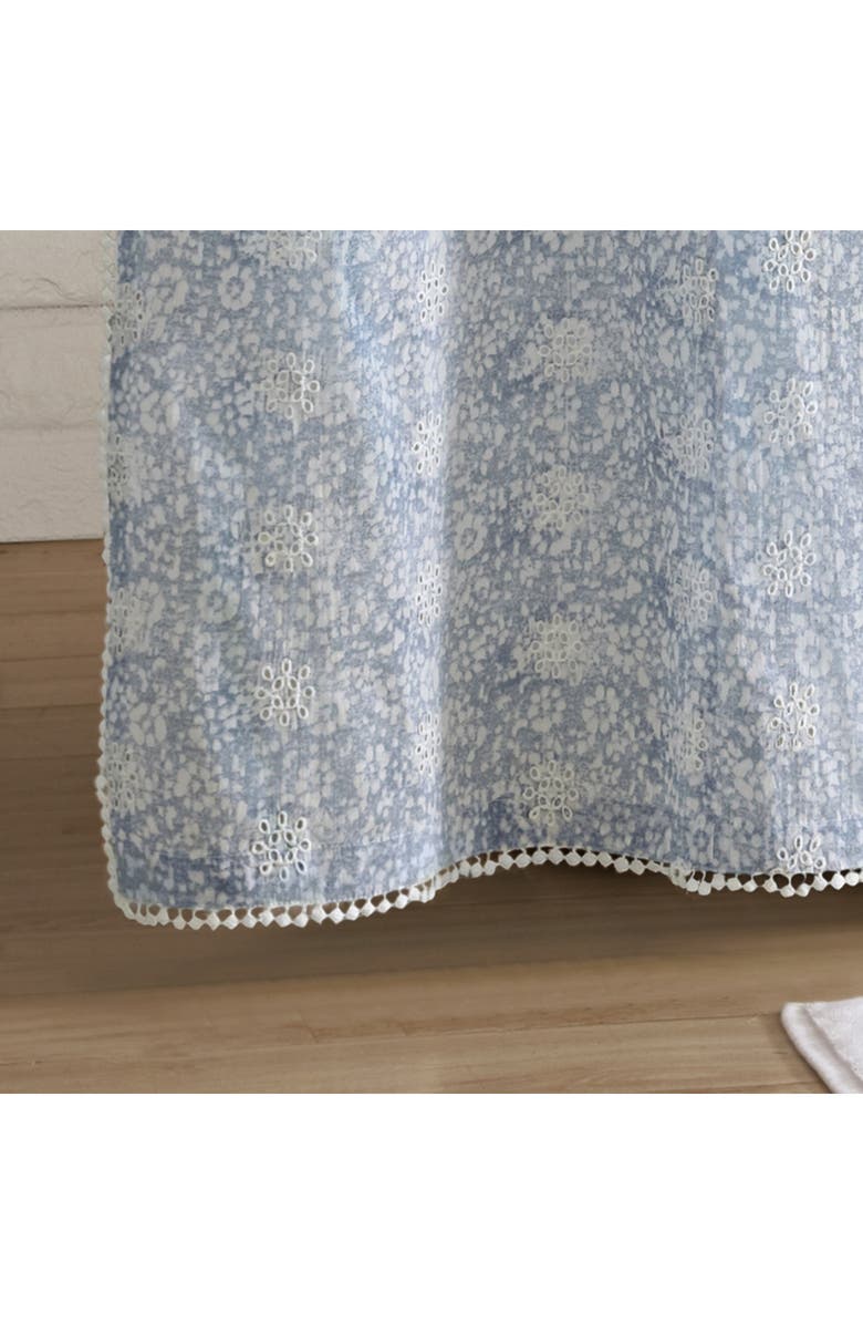 Peri Home Ikat Eyelet Shower Curtain, Alternate, color, Blue