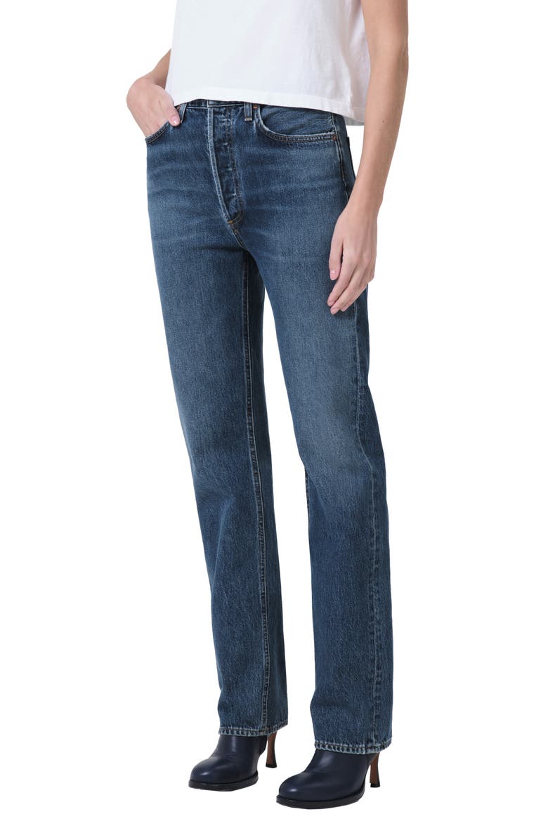 AGOLDE '90s Pinch Waist High Waist Straight Leg Jeans, Alternate, color,