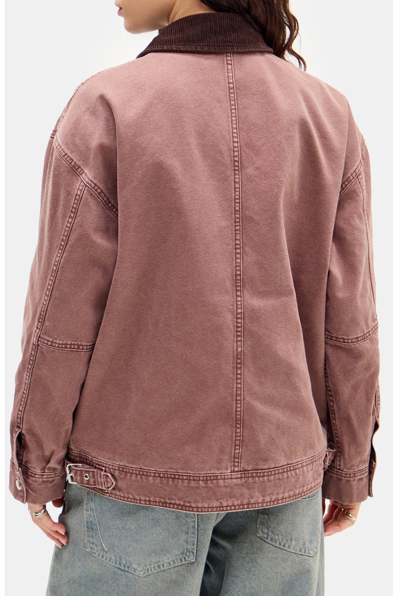 Luca Canvas Chore Jacket, Alternate, color, DUSTY PINK