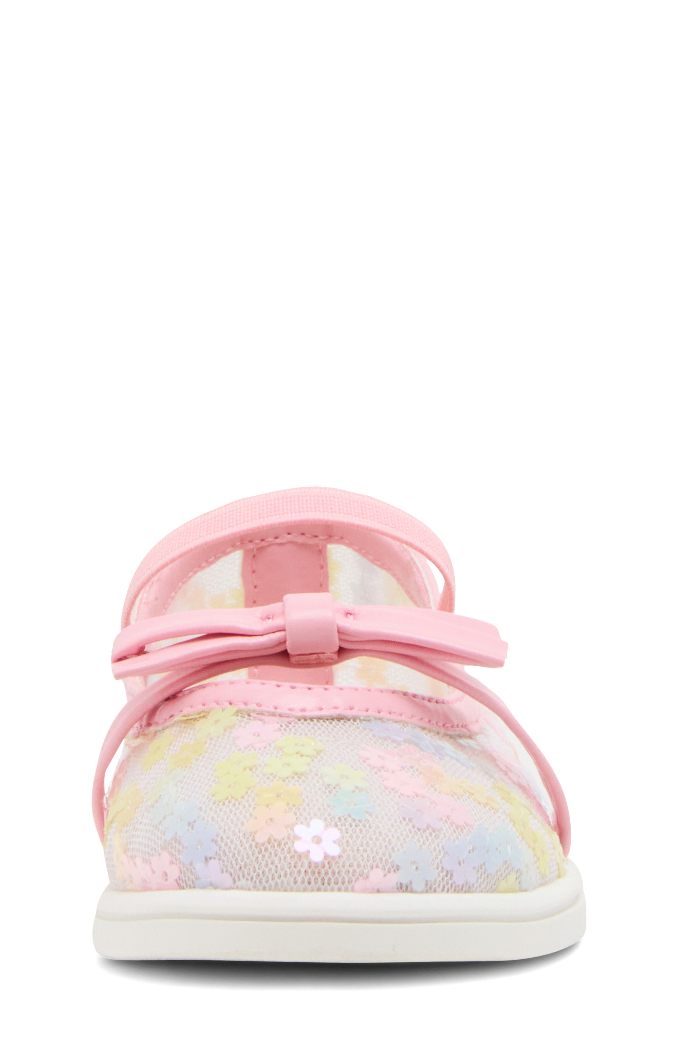 Steve Madden Kids' Tburdie Mary Jane Flat, Alternate, color, Pink Floral Multi Sequin
