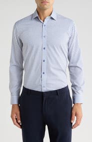 TOM BAINE Performance Stretch Winkle Free Button-Up Shirt