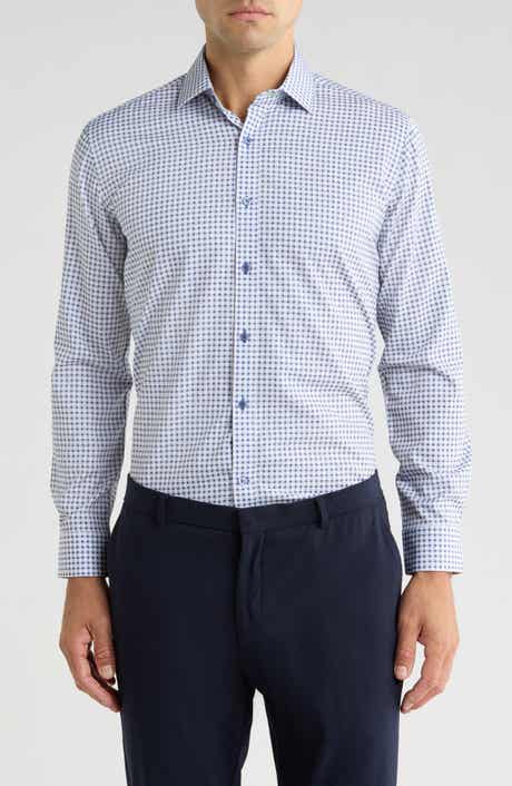 TOM BAINE Performance Stretch Winkle Free Button-Up Shirt