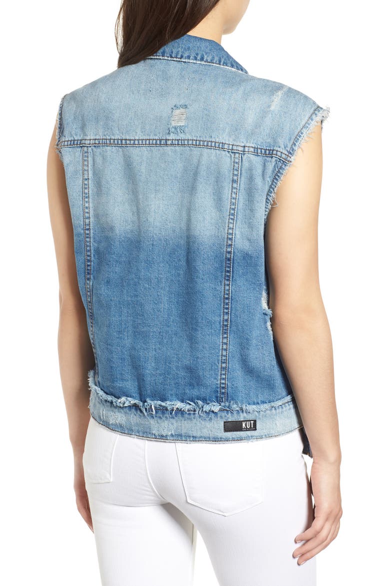 KUT from the Kloth Denim Vest, Alternate, color, AUGMENTED