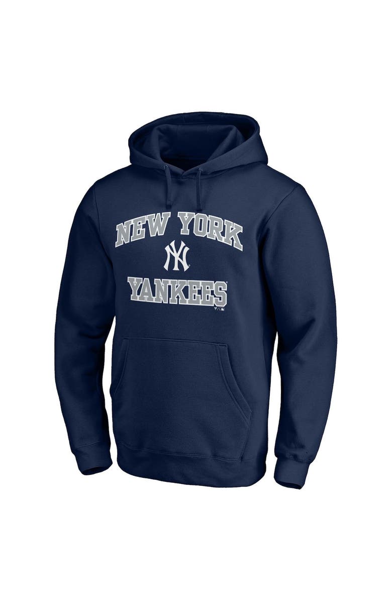 FANATICS Men's Fanatics Branded Navy New York Yankees Heart & Soul Pullover Hoodie, Alternate, color, 