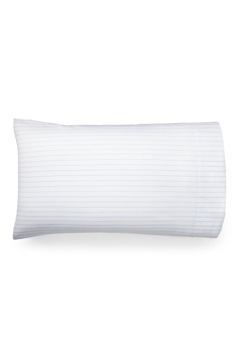 Spencer Stripe 230 Thread Count Sateen Sheet Set, Alternate, color, BLUE CORNFLOWER
