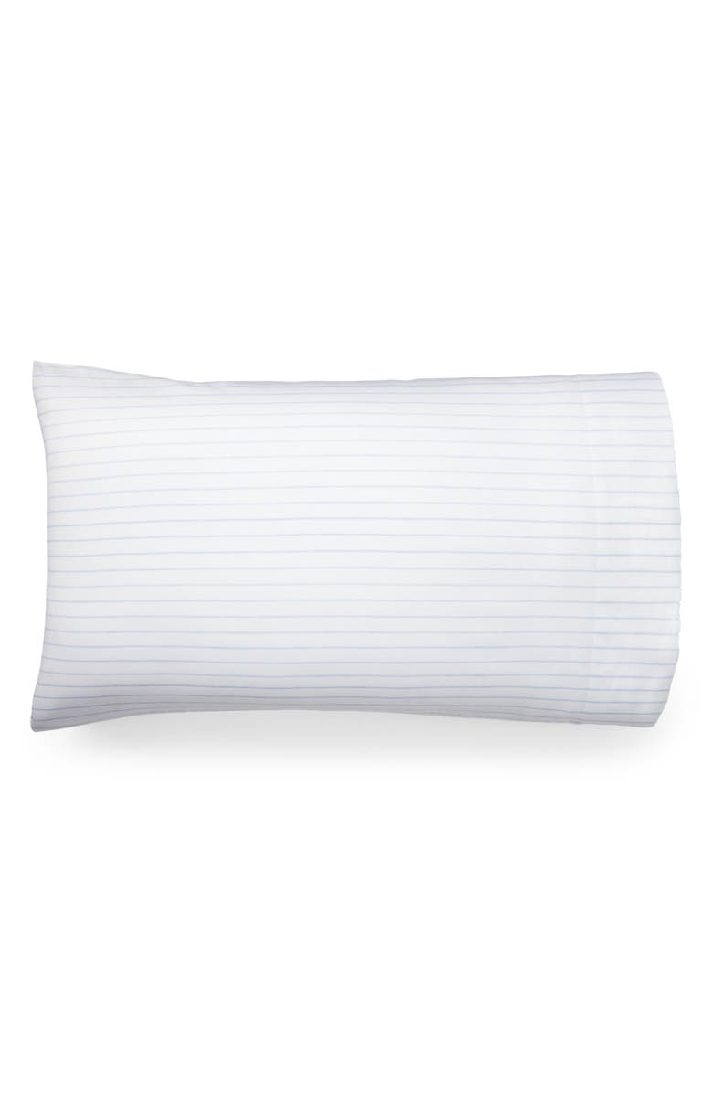 Lauren Ralph Lauren Spencer Stripe 230 Thread Count Sateen Sheet Set, Alternate, color, Blue Cornflower