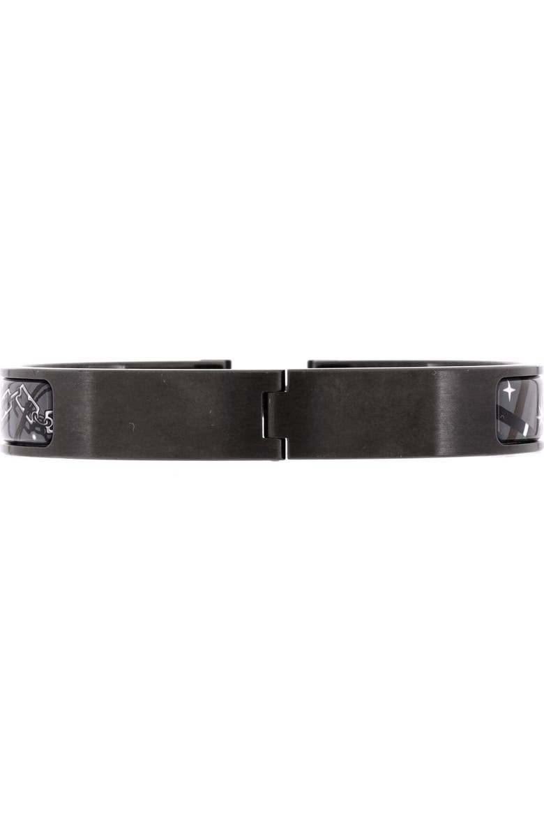 Pre-Owned Hermes So Black Clic HH Bracelet Printed Enamel with Brushed Hardware Narrow, Alternate, color, Black