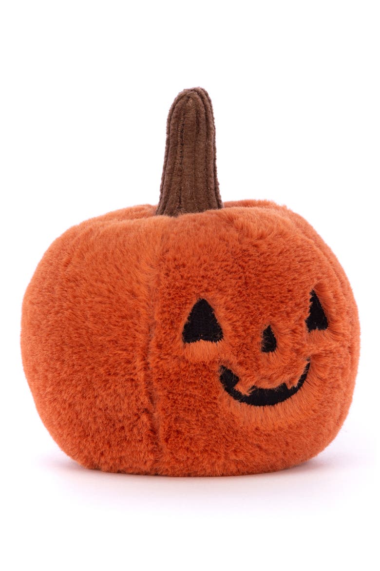 Ooky Jack-O'-Lantern Plush Toy, Main, color, ORANGE
