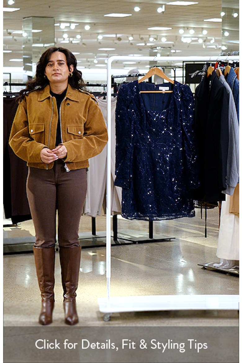 Brie Sequin Long Sleeve Minidress video
