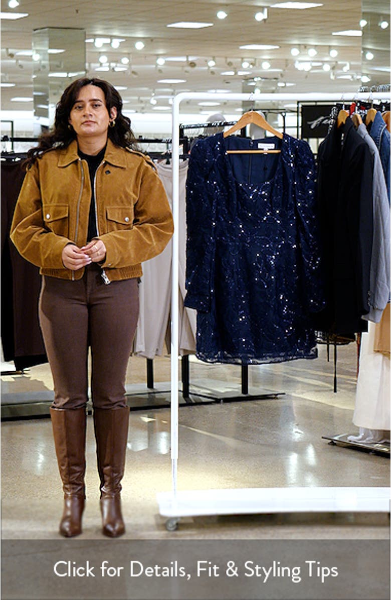 Brie Sequin Long Sleeve Minidress, sales video thumbnail