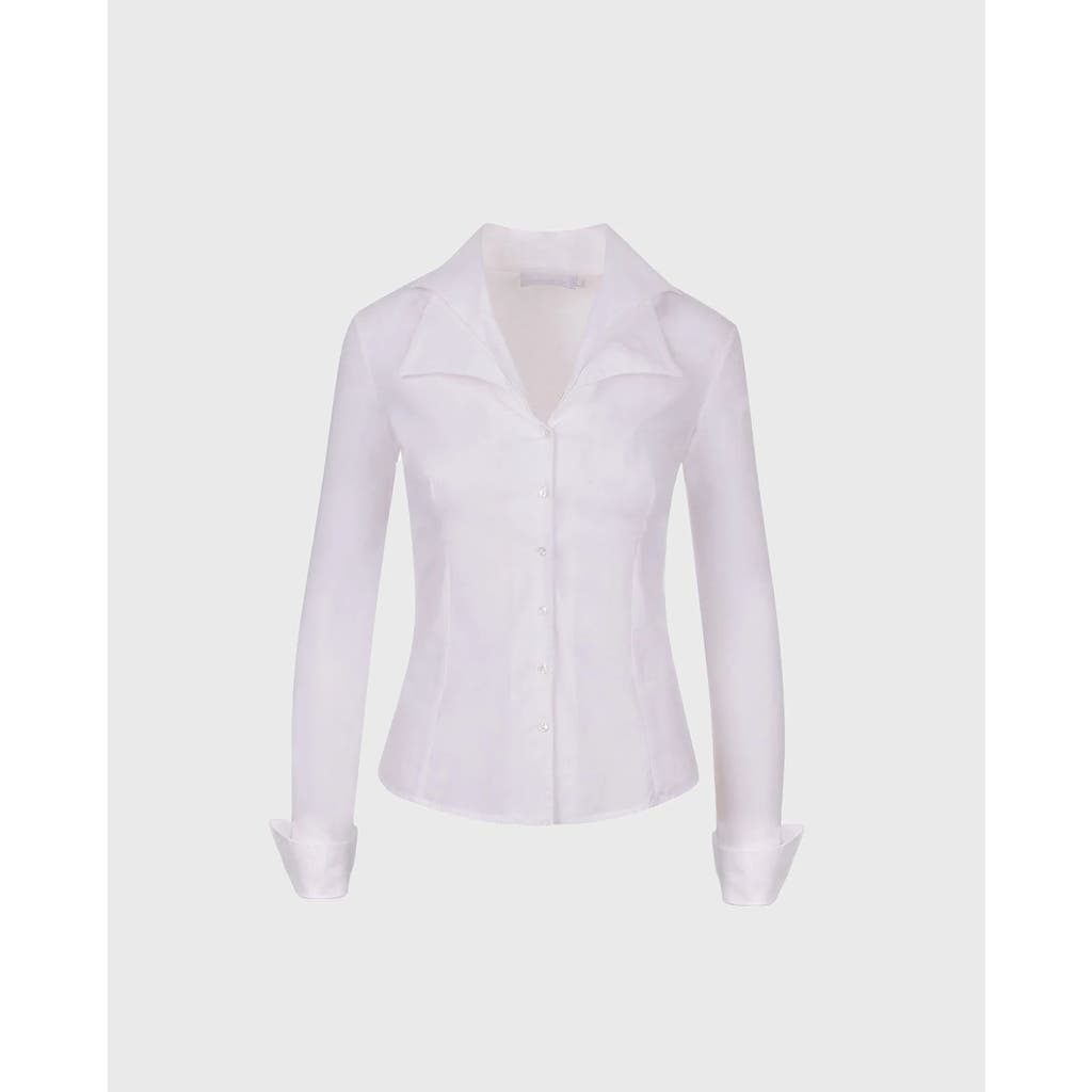 Anne Fontaine Christie Double Collar Shirt in White  product
