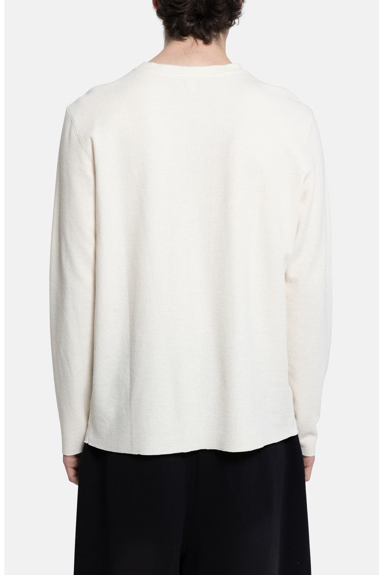 Kasper Digital Print Long Sleeve Thermal T-Shirt, Alternate, color, CREAM