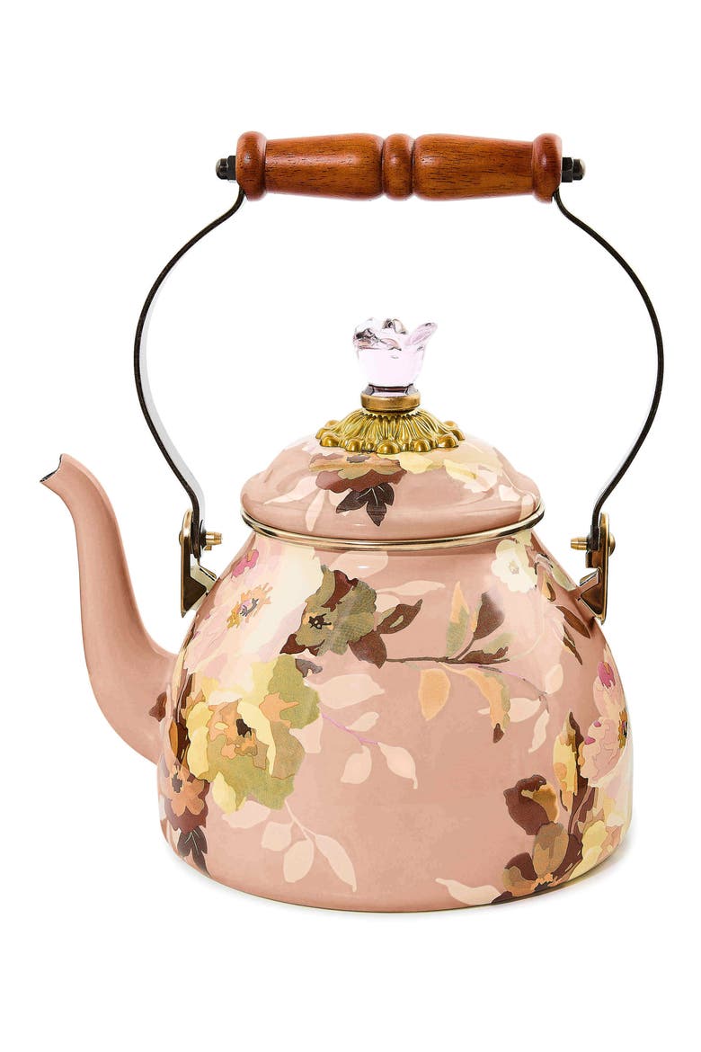 Wild Rose Mauve 2-Quart Tea Kettle, Main, color, MAUVE