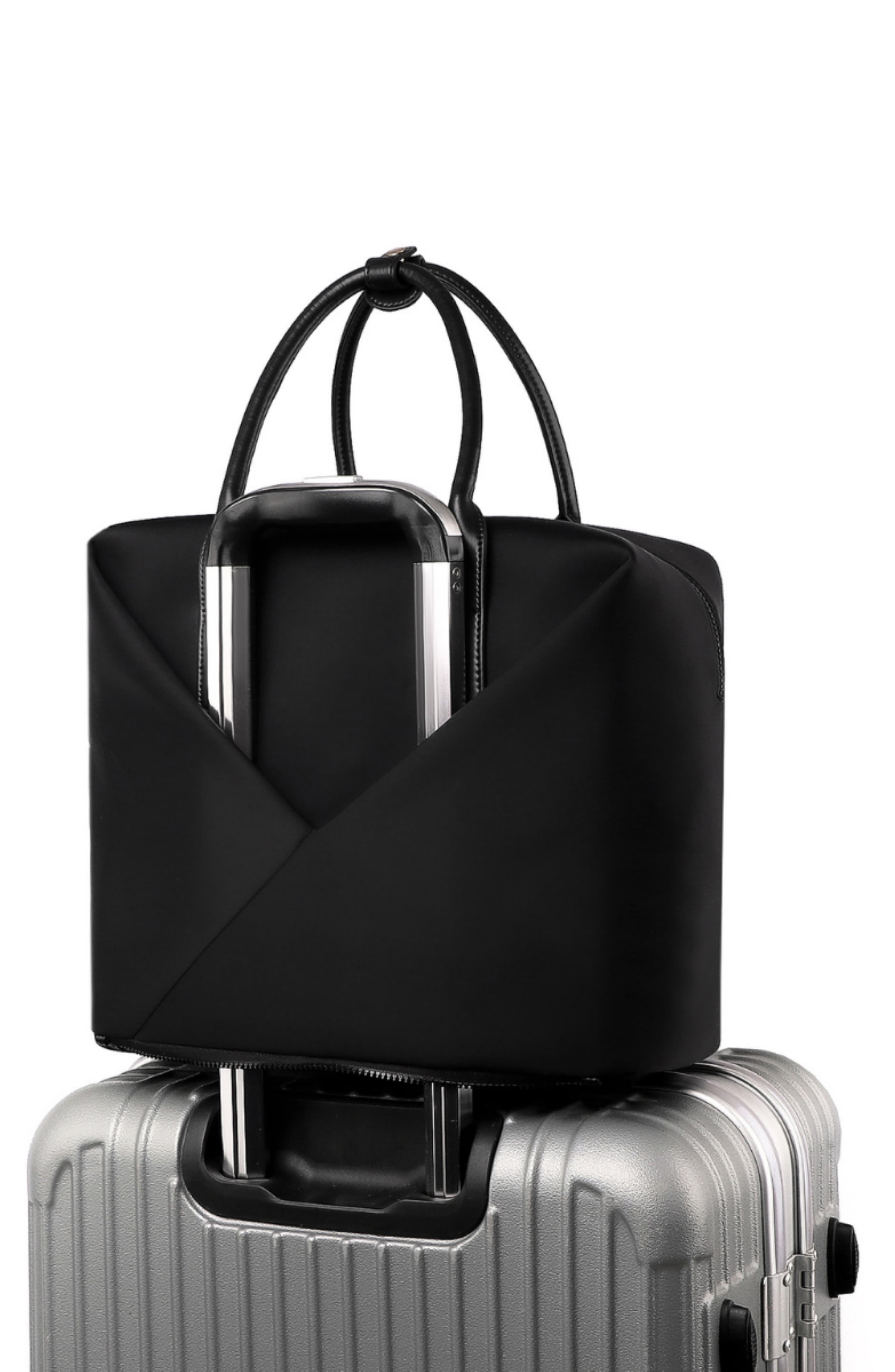 Lux and Nyx Origami Crossbody Handbag, Alternate, color, Black + Gold