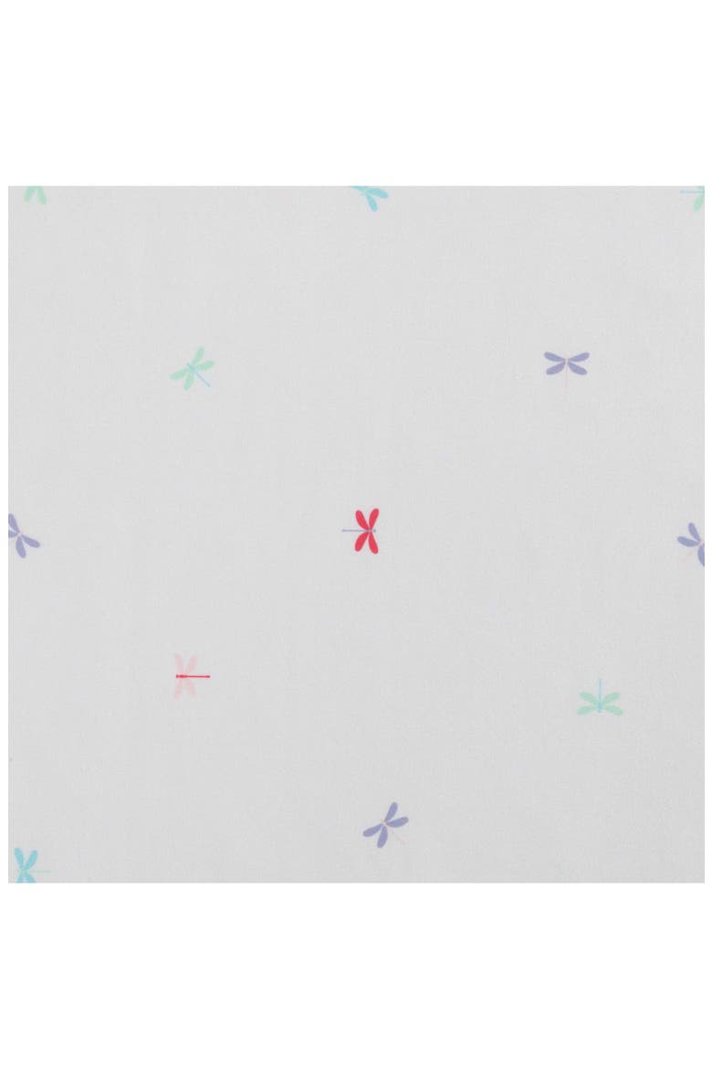 Dragonflies Microfiber Sheet Set, Alternate, color, WHITE/ PINK/ BLUE