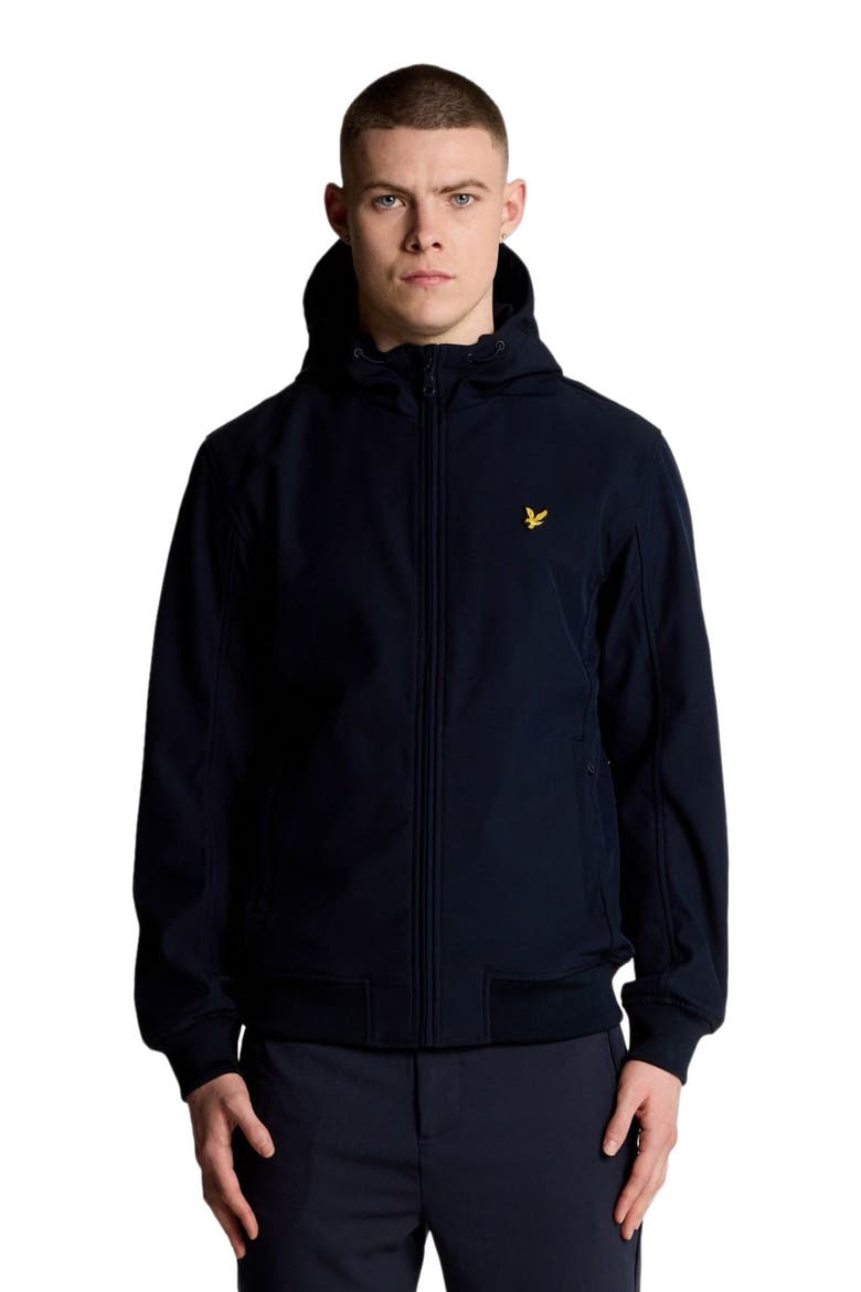 Mesh Back Long Sleeve Softshell Jacket, Main, color, Dark Navy