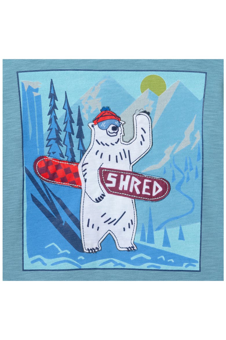 Kids' Polar Bear Long Sleeve Layered Graphic T-Shirt, Alternate, color, BLUE