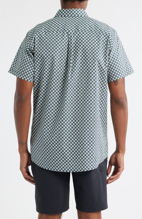 Rip Curl Fun Times Short Sleeve Button-up Shirt In Green