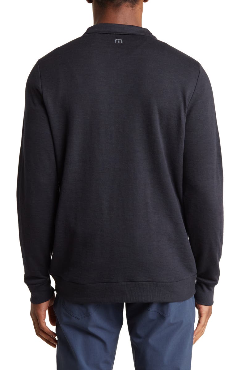 TravisMathew Book Club Quarter-Zip Jacket, Alternate, color, Black