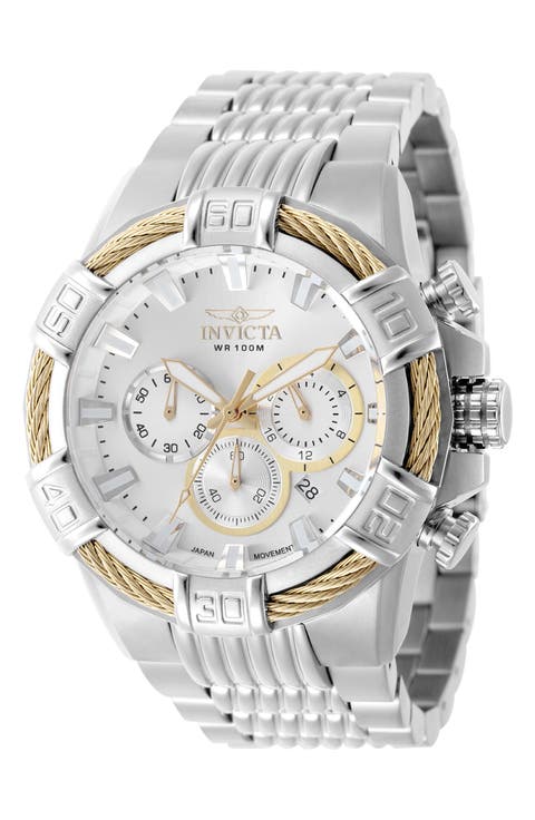 Bolt Quartz Bracelet Watch, 51mm
