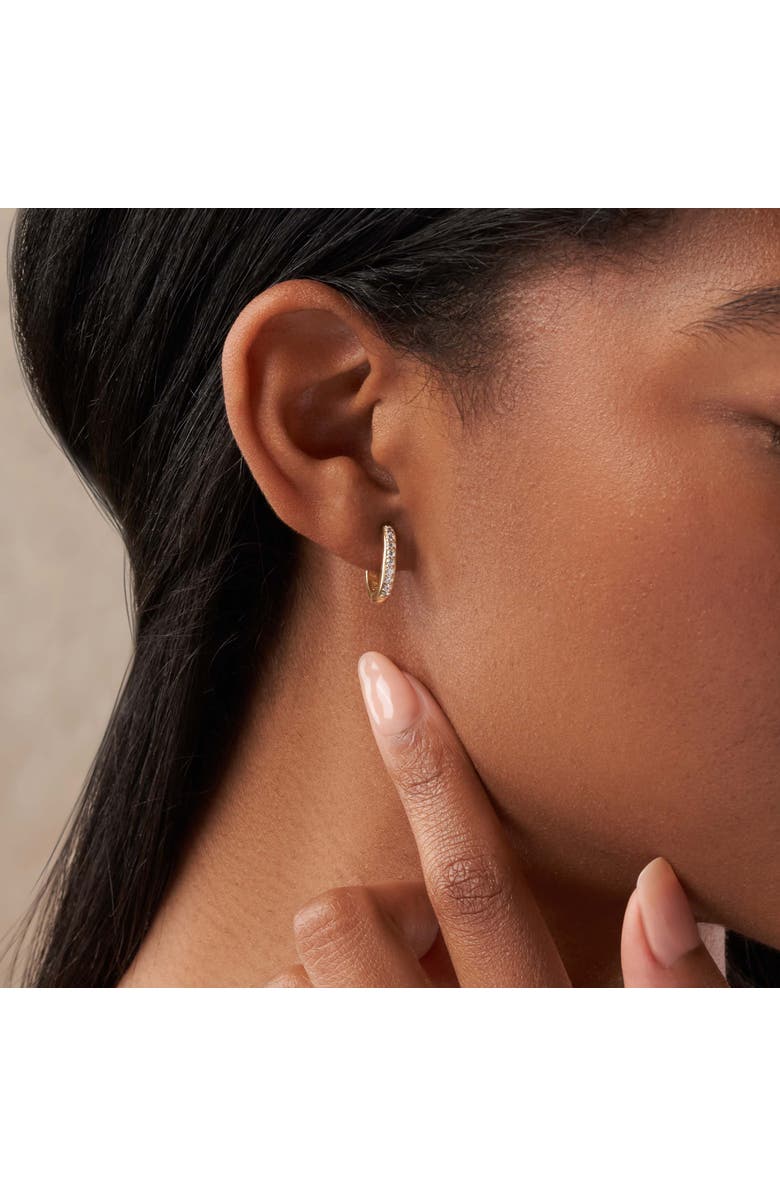 Karma and Luck Sparkling Soul - Gold Hoop Earrings, Alternate, color, 