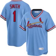 Nike Men's Nike Ozzie Smith Light Blue St. Louis Cardinals Road Cooperstown Collection Player Jersey