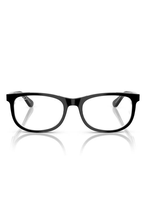 Ray Ban Ray-ban Kids' 46mm Pillow Optical Glasses In Black
