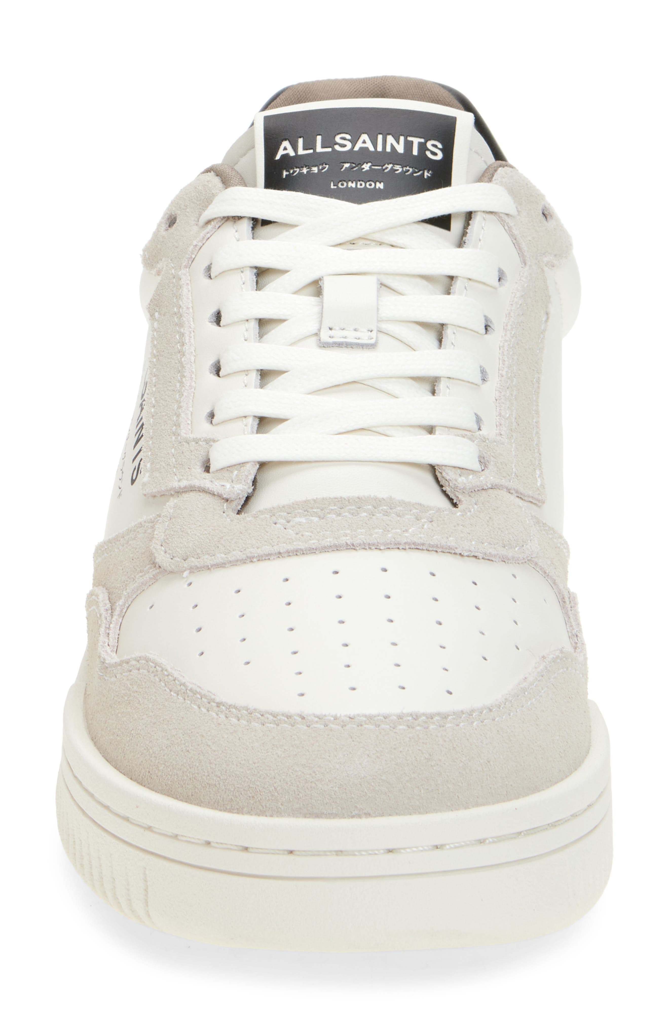 AllSaints REGAN LOW TOP, Alternate, color, Chalk White/Black
