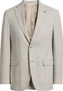 Jack Victor Midland Sand Textured Wool & Silk Sport Coat