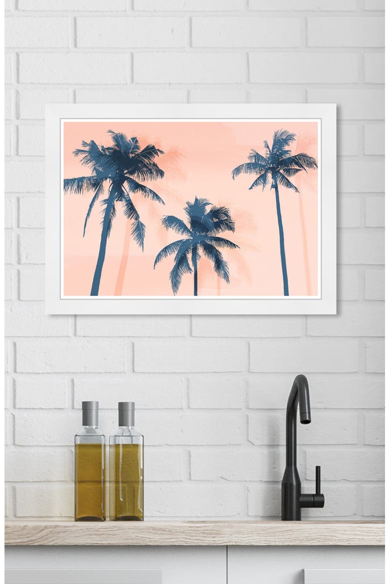 Prints Palm Tree Wall Art, Alternate, color, ORANGE
