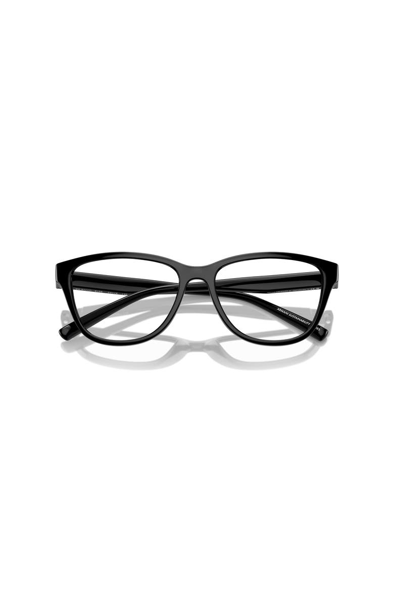Armani Exchange 54mm Cat Eye optical glasses, Alternate, color, Black