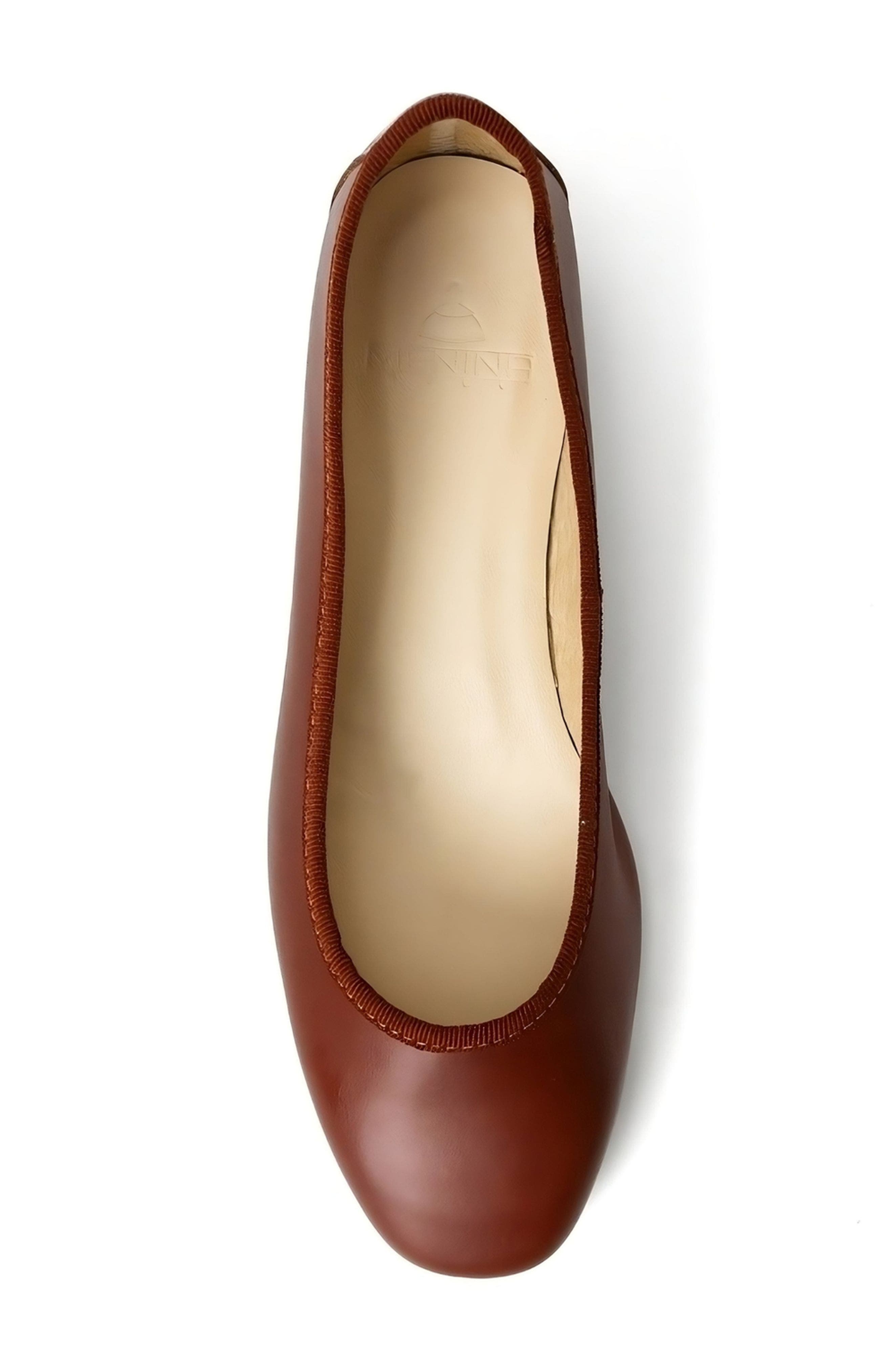 Isa Leather Ballet Flat, Alternate, color, tan