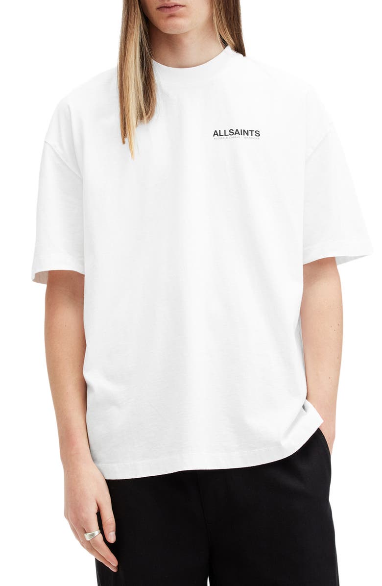 AllSaints Orange County Logo Graphic T-Shirt, Alternate, color, 