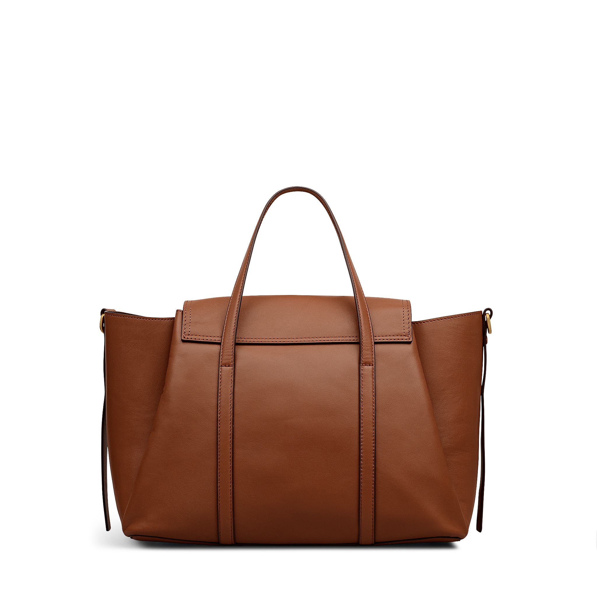 The Chancery Medium Flapover Satchel Bag, Alternate, color, Cognac