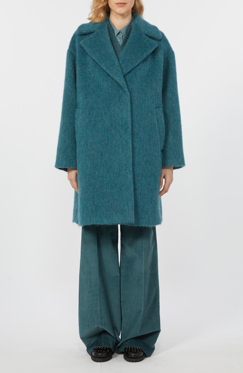 Weekend Max Mara Rada Virgin Wool Blend Coat, Main, color, Oil