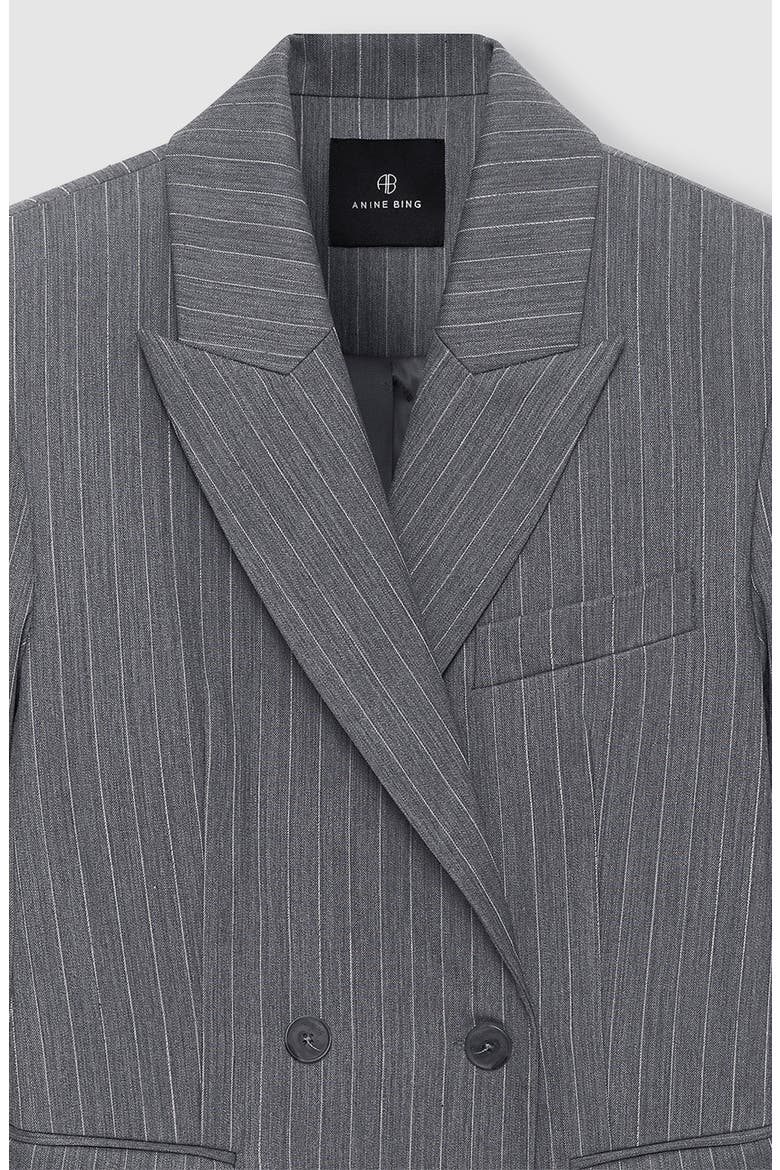 Tiphaine Blazer, Alternate, color, Light Grey Pinstripe