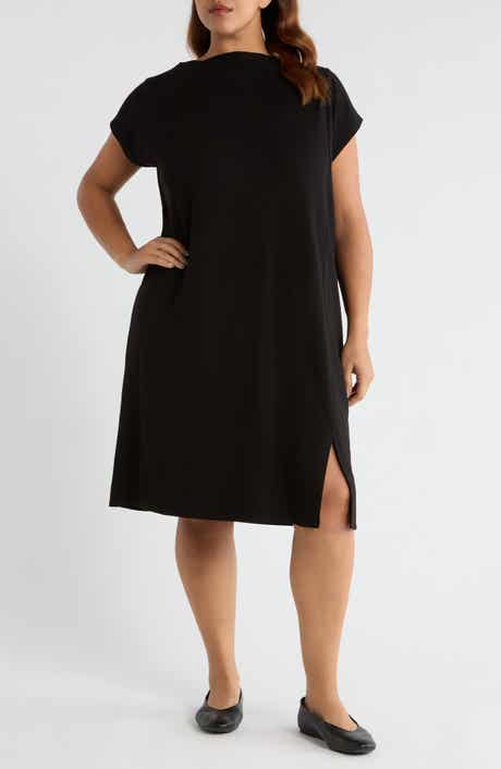 Funnel Neck Maxi Dress