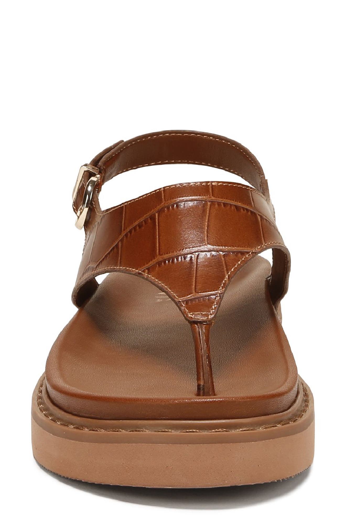 Laurel Slingback Platform Sandal, Alternate, color, CARAMEL BROWN CROC EMBOSSED