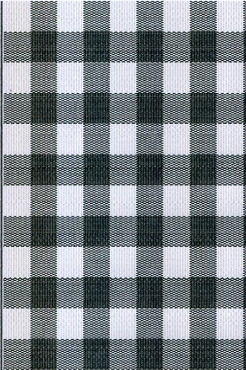 Mad Mats Buffalo Plaid Black & White In Multi