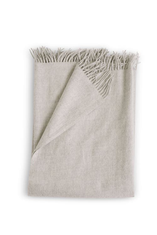Evangeline 100% Baby Alpaca Throws In Gray