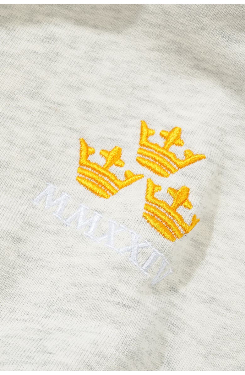 Butter Goods Crown Appliqué French Terry Jacket, Alternate, color, Ash