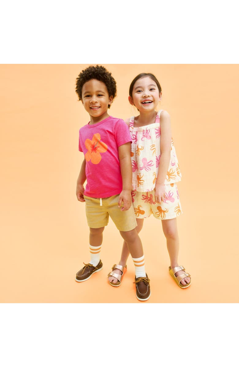 Primary Kids Hibiscus Tee, Alternate, color, Fuchsia Hibiscus