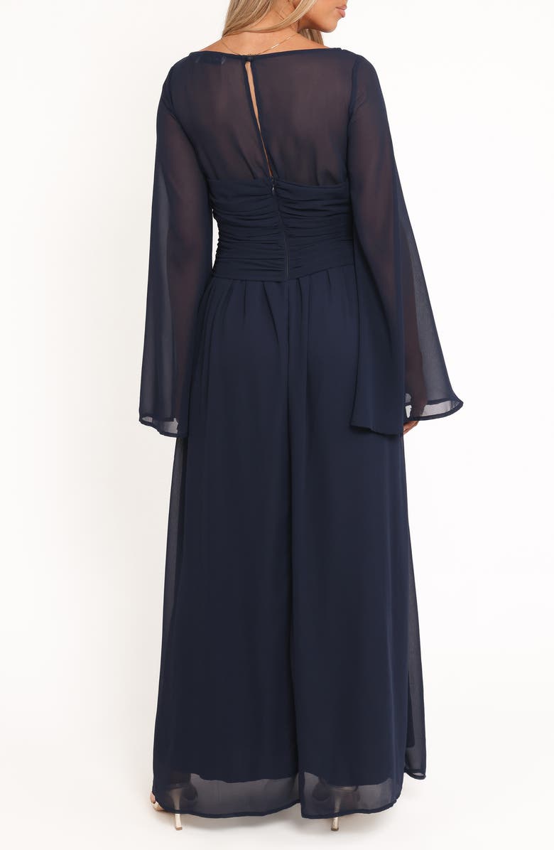 Petal & Pup Samara Long Sleeve Maxi Dress, Alternate, color, Navy