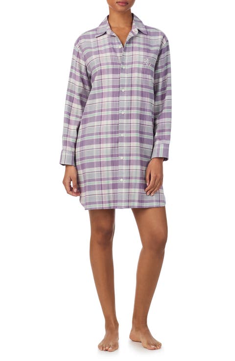 Cotton Blend Sleep Shirt