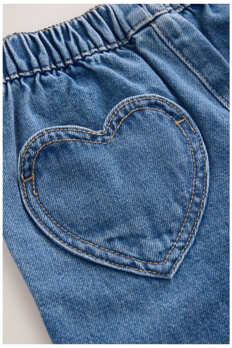 Kids' Wide Leg Frill Hem Jeans, Alternate, color, BLUE